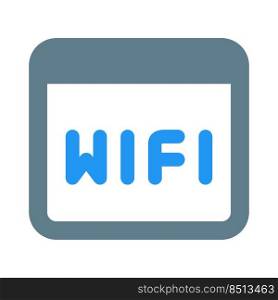 Using wifi connection for internet surfing.