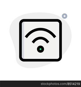 Using wireless connection for send data or signals.