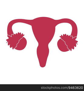 uterus icon vector illustration symbol design