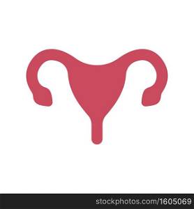 Uterus vector icon illustration template design