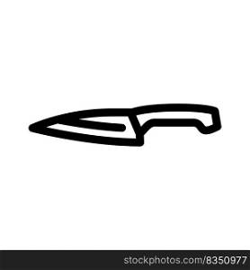 utility knife line icon vector. utility knife sign. isolated contour symbol black illustration. utility knife line icon vector illustration