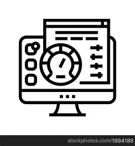 utility software line icon vector. utility software sign. isolated contour symbol black illustration. utility software line icon vector illustration
