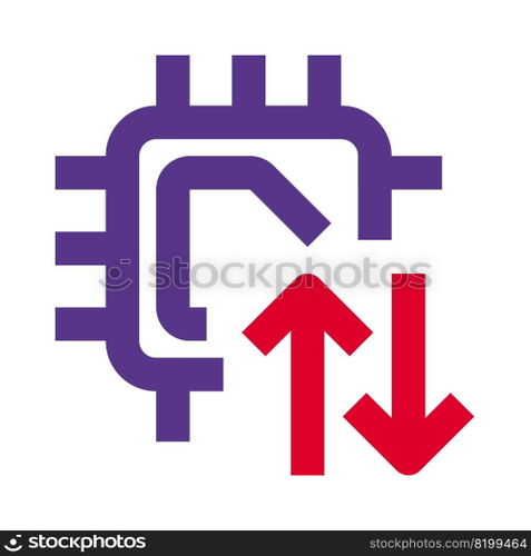 Utilizing a microprocessor to transfer data.
