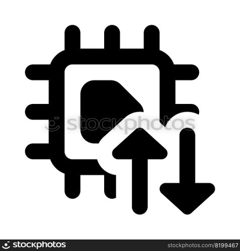Utilizing a microprocessor to transfer data.