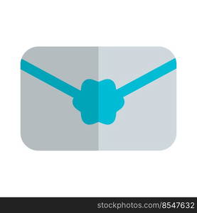 Utilizing an envelope to send letters or documents.