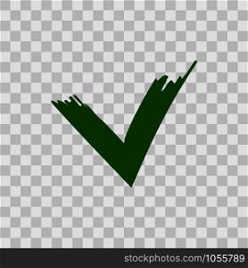 V brush icon sign isolated on background. Vector