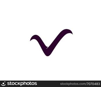 V business logo and symbols templates