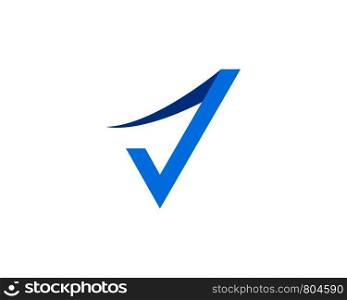 V Letter Faster Logo Template vector icon illustration design