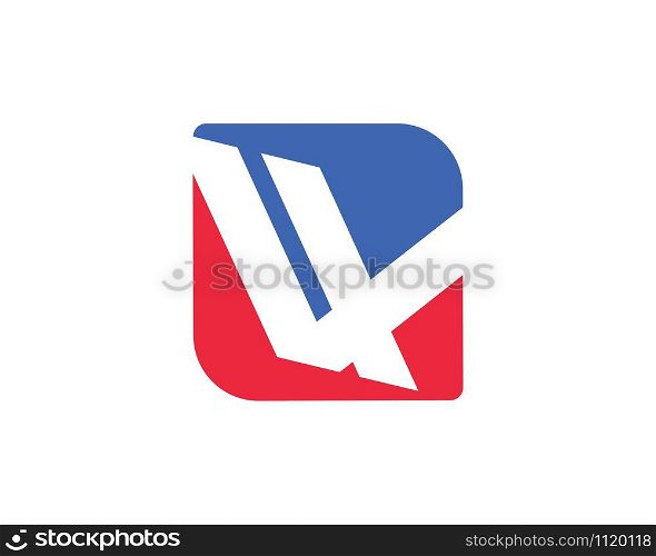 v Letter Icon Design Vector Illustration