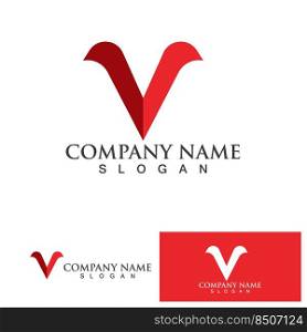 V Letter Logo and symbol vector template
