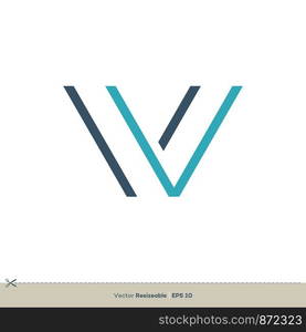 V Letter Logo Template Illustration Design. Vector EPS 10.