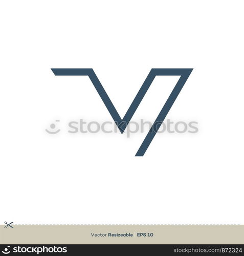 V Letter Logo Template Illustration Design. Vector EPS 10.