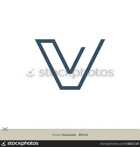 V Letter Logo Template Illustration Design. Vector EPS 10.