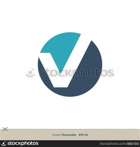 V Letter Logo Template Illustration Design. Vector EPS 10.