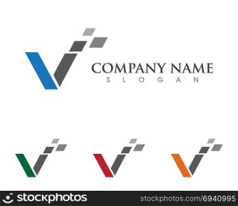 V Letter Logo Template. V Letter Logo Template vector icon illustration