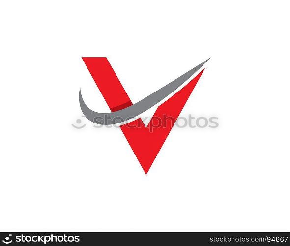 V Letter Logo Template. V Letter Logo Template Vector Illustration