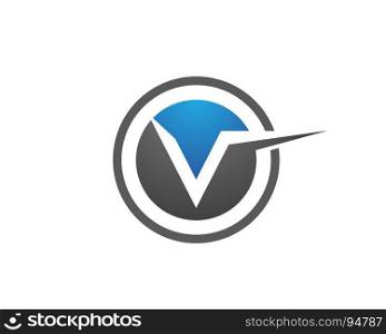 V Letter Logo Template. V Letter Logo Template Vector Illustration