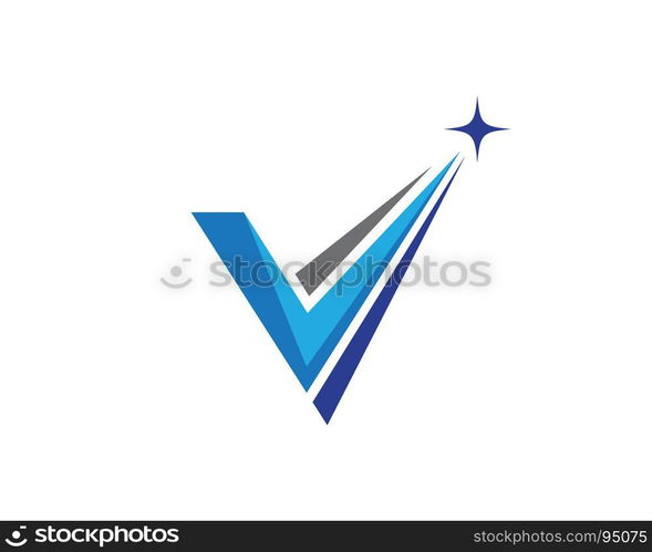 V Letter Logo Template. V Letter Logo Template vector illustration design