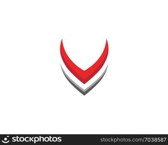 V Letter Logo Template vector illustration design