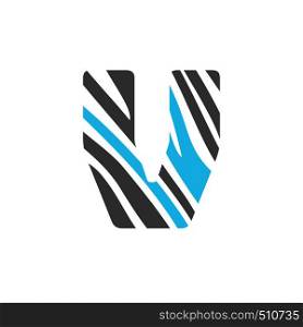 V letter logo vector design. Initial letter V logo design.