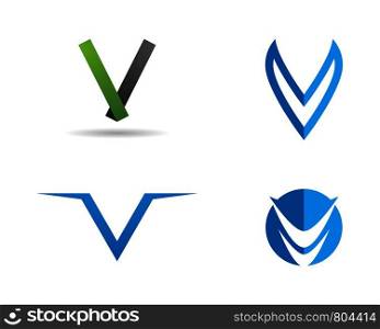 V letter logo vector icon design