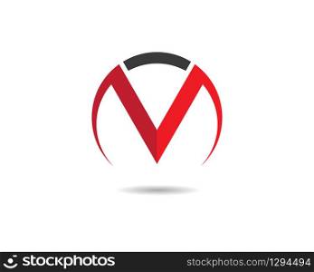V letter logo vector icon illustration design