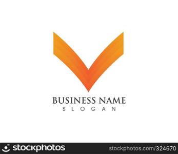 V logo and symbol vector