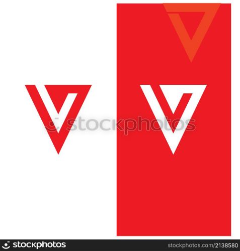 V Logo Template vector eps10