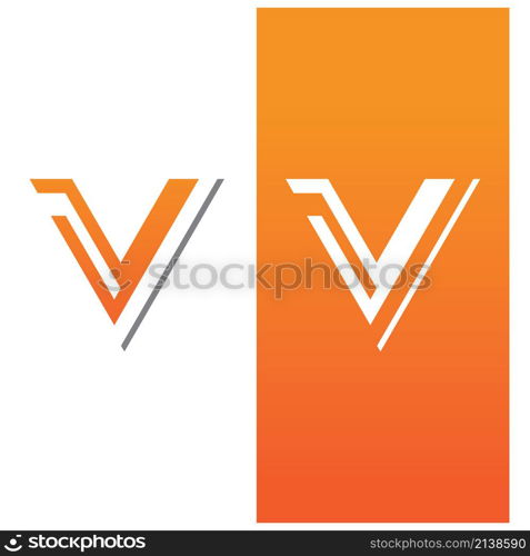 V Logo Template vector eps10