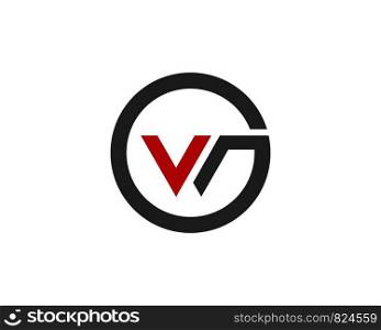 V W Letter Logo Business Template Vector icon