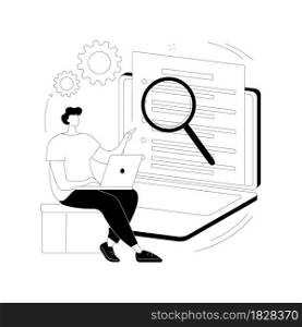 Vacancies abstract concept vector illustration. Vacancies list, find job opportunity, start your career, company corporate website, HR service, user interface, menu bar element abstract metaphor.. Vacancies abstract concept vector illustration.