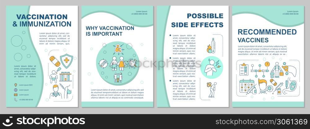 Vaccination And Immunization Brochure Template Disease Prevention Flyer Booklet Leaflet Print 5016