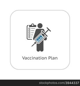 Vaccination and Medical Services Icon. Flat Design.. Vaccination and Medical Services Icon. Flat Design. Isolated.