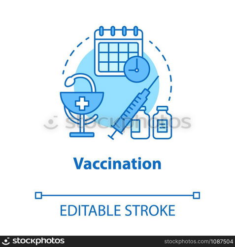 Vaccination Concept Icon Safe Sex Medical Injection Pharmaceutical Inoculation Male Female