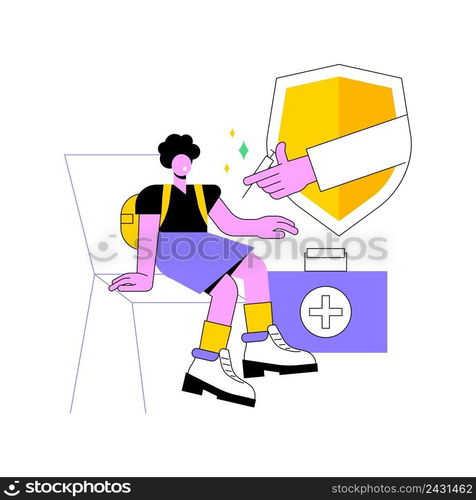 Vaccination of preteens and teens abstract concept vector illustration. Older children immunization, vaccination of teens and preteens, prevent kids from infectious diseases abstract metaphor.. Vaccination of preteens and teens abstract concept vector illustration.