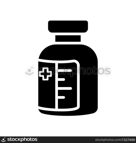 vaccine bottle icon design, flat style icon collection