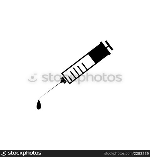 Vaccine icon logo vector design