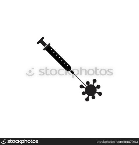 vaccine logo stock vektor template