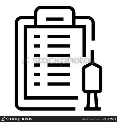 Vaccine medical certificate icon outline vector. Doctor health. Corona insurance. Vaccine medical certificate icon outline vector. Doctor health