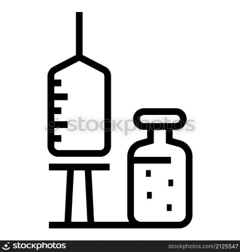 Vaccine syringe ampule icon outline vector. Vial vaccine. Bottle injection. Vaccine syringe ampule icon outline vector. Vial vaccine