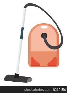Vacume cleaner, illustration, vector on white background.