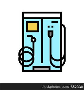 vacuum cleaner and water for wash car station equipment color icon vector. vacuum cleaner and water for wash car station equipment sign. isolated symbol illustration. vacuum cleaner and water for wash car station equipment color icon vector illustration