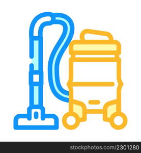 vacuum cleaner color icon vector. vacuum cleaner sign. isolated symbol illustration. vacuum cleaner color icon vector illustration