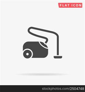 Vacuum Cleaner flat vector icon. Glyph style sign. Simple hand drawn illustrations symbol for concept infographics, designs projects, UI and UX, website or mobile application.. Vacuum Cleaner flat vector icon