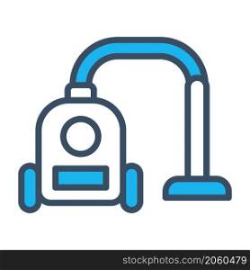 vacuum cleaner icon flat illustration