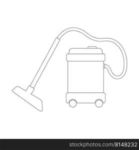 vacuum cleaner icon vector illustration logo design