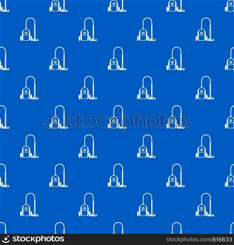Vacuum cleaner pattern repeat seamless in blue color for any design. Vector geometric illustration. Vacuum cleaner pattern seamless blue