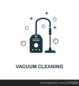 Vacuum Cleaning creative icon. Simple element illustration. Vacuum Cleaning concept symbol design from cleaning collection. Can be used for mobile and web design, apps, software, print.. Vacuum Cleaning icon. Line style icon design from cleaning icon collection. UI. Illustration of vacuum cleaning icon. Pictogram isolated on white. Ready to use in web design, apps, software, print.