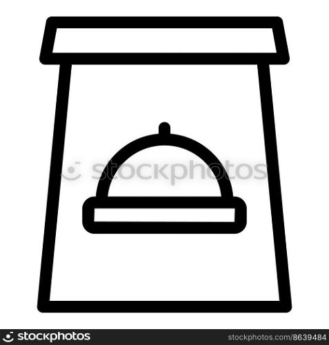 Vacuum pack icon outline vector. Snack package. Plastic box. Vacuum pack icon outline vector. Snack package