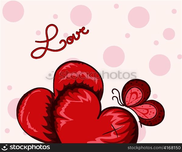 valentine&acute;s background vector illustration
